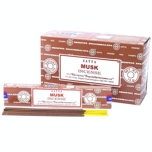iSatya-14 - Satya Incense 15gm - Musk - Sold in 12x unit/s per outer