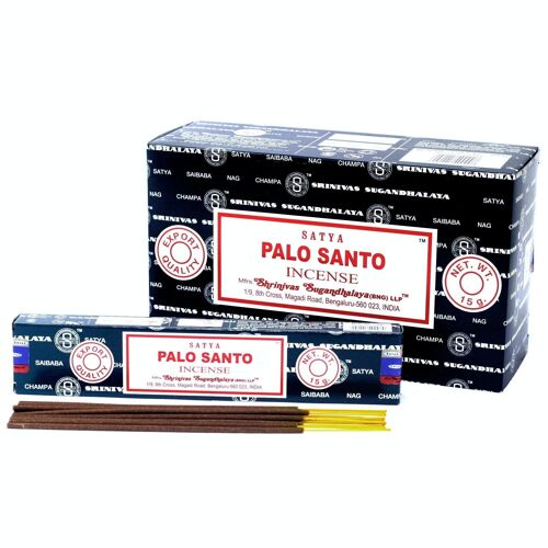 iSatya-27 - Satya Incense 15gm - Palo Santo - Sold in 12x unit/s per outer