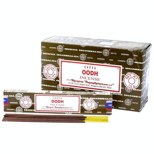 iSatya-31 - Satya Incense 15gm - Oodh - Sold in 12x unit/s per outer