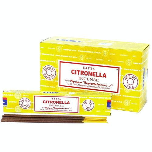 iSatya-32 - Satya Incense 15gm - Citronella - Sold in 12x unit/s per outer