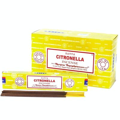 iSatya-32 - Satya Incense 15gm - Citronella - Sold in 12x unit/s per outer