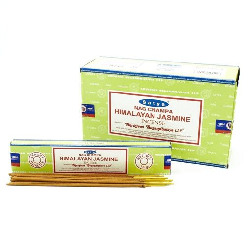 iSatya-37 - Satya Incense Sticks 15g - Himalayan Jasmine - Sold in 12x unit/s per outer