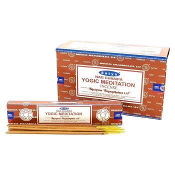 iSatya-38 - Bâtons d'encens Satya 15g - Méditation yogique - Vendu en 12x unité/s par extérieur 3