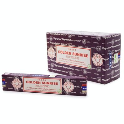 iSatya-41 - Satya Incense Sticks 15g - Golden Sunrise - Sold in 12x unit/s per outer