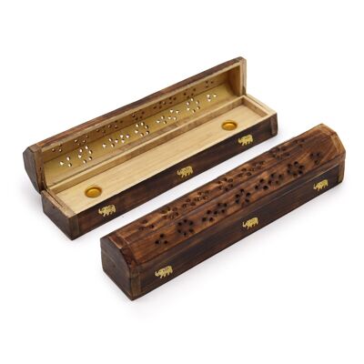 ISH-13M - Smoke Boxes Natural Mango Wood - Sold in 2x unit/s per outer