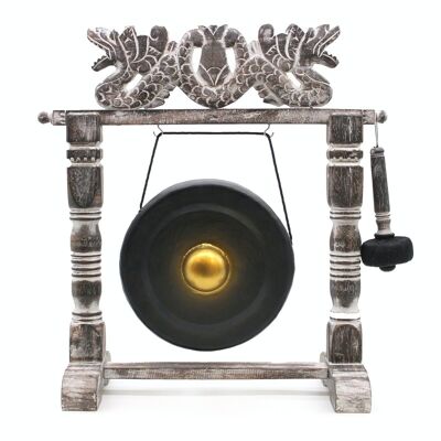 JCG-01 - Small Healing Gong in Stand - 25cm - Black - Sold in 1x unit/s per outer