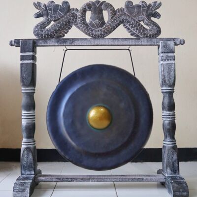 JCG-03 - Medium Gong in Stand - 35cm - Black - Sold in 1x unit/s per outer