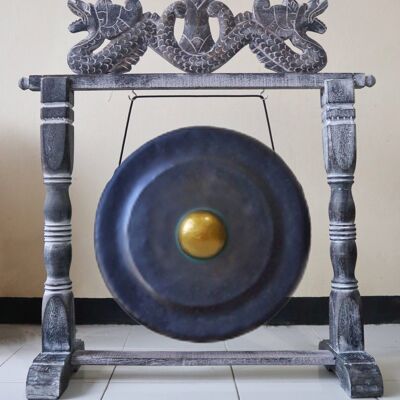 JCG-05 - Medium Gong in Stand - 50cm - Black - Sold in 1x unit/s per outer