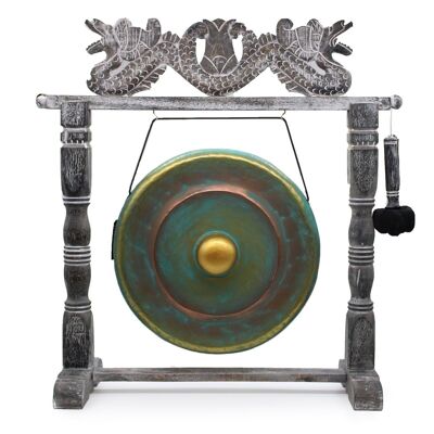 JCG-06 - Medium Gong in Stand - 50cm - Greenwash - Sold in 1x unit/s per outer