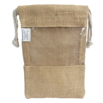 JGP-01 - Lrg - Sac à fenêtre en jute 25x16cm - Vendu en 6x unité/s par extérieur 1