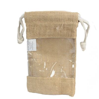 JGP-02 - Med - Jute Window Bag 20x12cm - Sold in 6x unit/s per outer