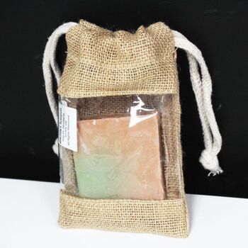 JGP-03 - Petit - Sac à fenêtre en jute 16x10cm - Vendu en 6x unité/s par extérieur 6