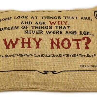JUTESC-05 - Washed Jute Cover 38x25cm - Why Not? - Sold in 4x unit/s per outer
