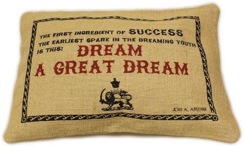 JUTESC-10 - Washed Jute Cover 38x25cm - A Great Dream - Sold in 4x unit/s per outer