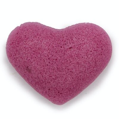 Kong-05 - Konjac Heart Sponge - Lavender - Sold in 6x unit/s per outer