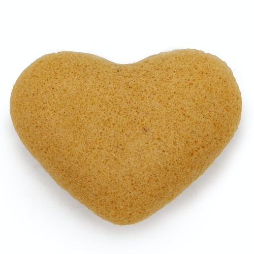 Kong-06 - Konjac Heart Sponge - Peach - Sold in 6x unit/s per outer