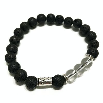 LavaSB-06 - Lava Stone Bracelet - Tribal Rock Quartz - Sold in 4x unit/s per outer