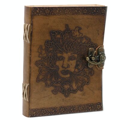 LBN-01 - Leather Greenman Notebook (6x8") - Sold in 1x unit/s per outer