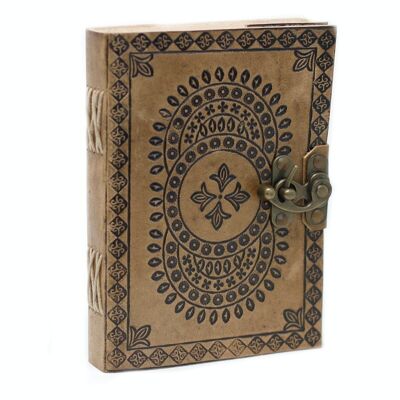 LBN-04 - Carnet Mandala en cuir (7x5") - Vendu en 1x unité/s par extérieur