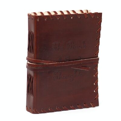 LBN-07 - Leather Book of Thoughts with Wrap Notebook (6x4") - Sold in 1x unit/s per outer