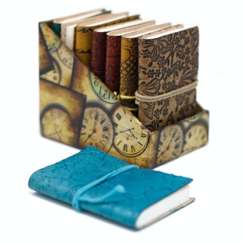 LBN-10 - Mini Assorted Leather Notebooks (4x3") - Sold in 8x unit/s per outer