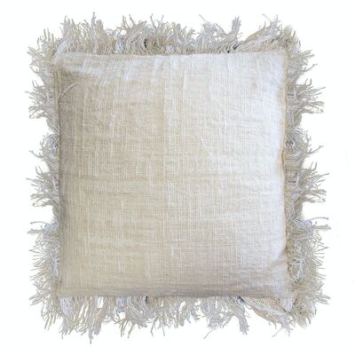 LinC-02 - Linen Cushion Cover 60x60cm with fringe - Sold in 4x unit/s per outer