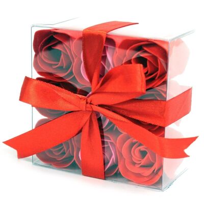 LSF-07 - Set of 9 Soap Flowers - Red Roses - Sold in 3x unit/s per outer