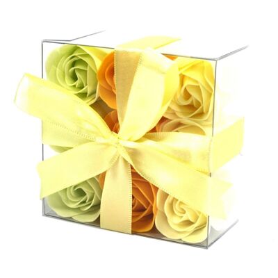 LSF-10 - Set of 9 Soap Flowers- Spring Roses - Sold in 3x unit/s per outer