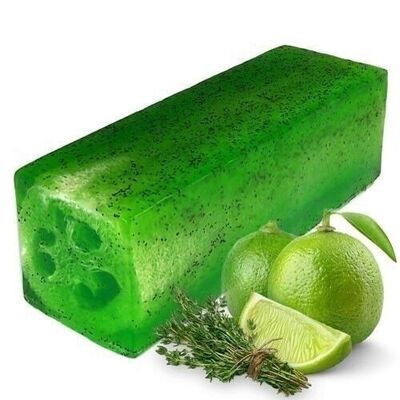 LSoap-03 - Loofah Soap - Lime & Tyme Toughy - Sold in 1x unit/s per outer