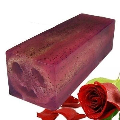 LSoap-05 - Savon Loofah - Rough & Ready Rose - Vendu en 1x unité/s par extérieur