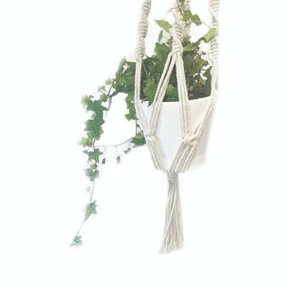 MacP-05 - Macrame Pot Holder - Large Pot Holder - Extra Long - Sold in 1x unit/s per outer