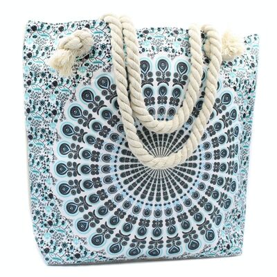 MAND-04 - Bolso Mandala Asa Cuerda - Azul Cielo - Vendido en 1x unidad/es por exterior