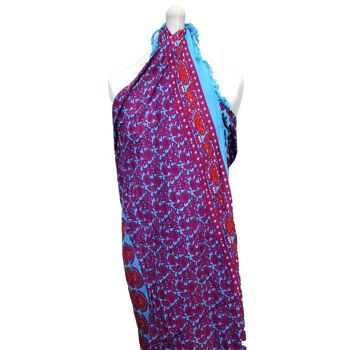 MANT-05 - Teal Purple Mandala Sarongs - Vendu en 2x unité/s par extérieur 4