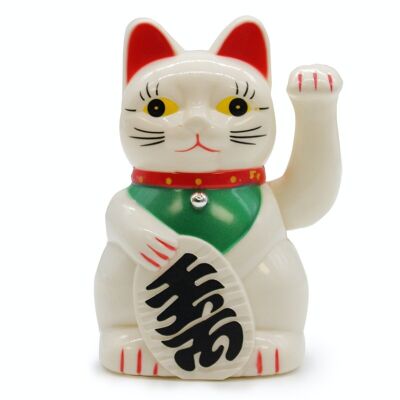 MCAT-08 - White Money Cat - 15cm - Sold in 1x unit/s per outer