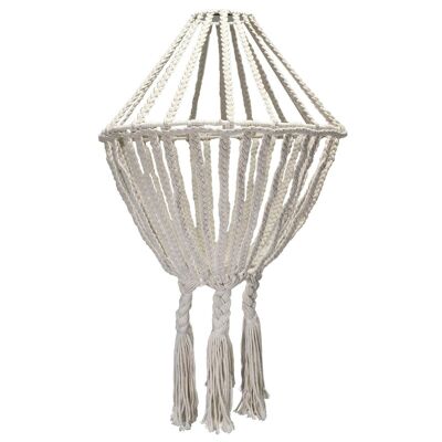 MChand-03 - Macrame Large Drop Chandelier - Natural - Sold in 1x unit/s per outer