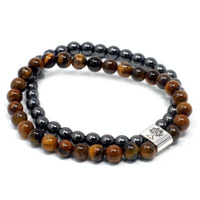 MGBS-04 - Magnetic Gemstone Bracelet - Tiger Eye - Sold in 3x unit/s per outer