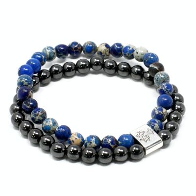 MGBS-08 - Magnetic Gemstone Bracelet - Sodalite - Sold in 3x unit/s per outer