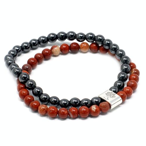 MGBS-10 - Magnetic Gemstone Bracelet - Redstone - Sold in 3x unit/s per outer