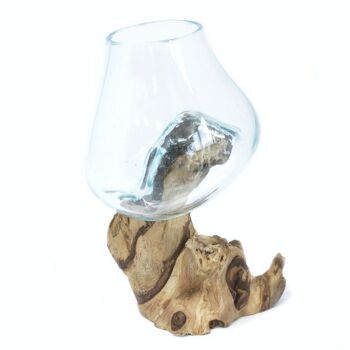 MGW-02 - Verre fondu sur bois - Bol moyen - Vendu en 1x unité/s par extérieur 4