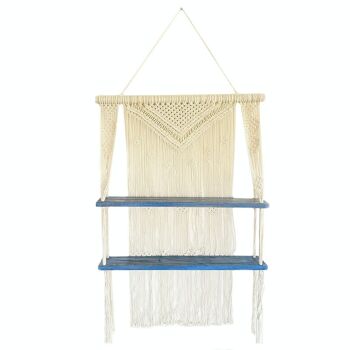 MHS-01 - Étagères suspendues en macramé naturel - Bleu - Vendu en 1x unité/s par extérieur 5