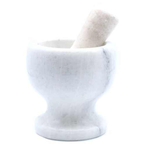 MPM-14 - Extra Large Grey Marble Pestle & Mortar - 12.5x12cm - Sold in 1x unit/s per outer