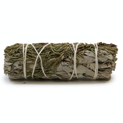 MSage-16 - Smudge Stick - Salvia bianca e ginepro 10 cm - Venduto in 1x unità/i per esterno