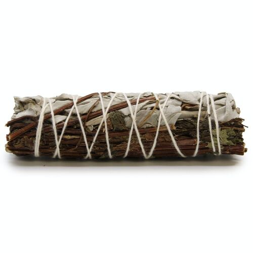 MSage-20 - Smudge Stick - White Sage & Peppermint 10cm - Sold in 1x unit/s per outer
