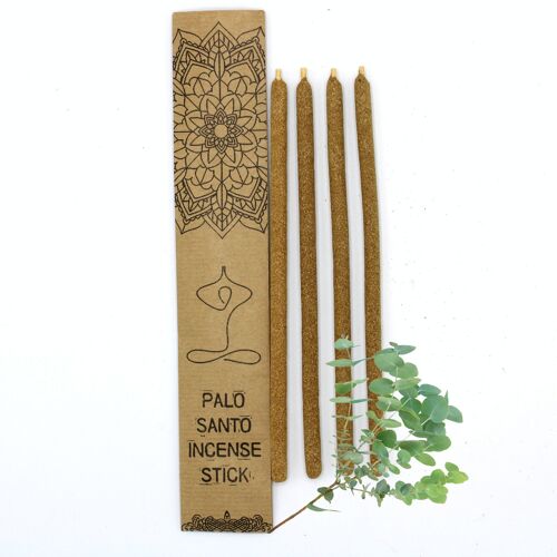 MSantoI-14 - Palo Santo Large Incense Sticks - Eucalyptus - Sold in 3x unit/s per outer