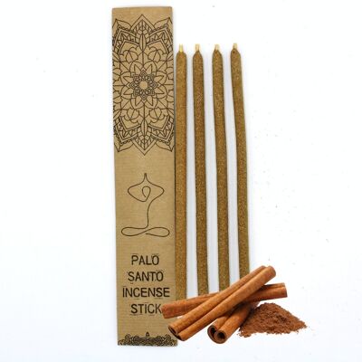 MSantoI-18 - Grands bâtons d'encens Palo Santo - Cannelle - Vendu en 3x unité/s par extérieur