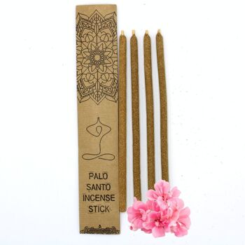 MSantoI-27 - Grands bâtons d'encens Palo Santo - Fleurs fraîches - Vendu en 3x unité/s par extérieur 2