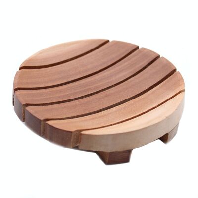 MSD-08 - Classic Naseberry Soap Dish - Round - Sold in 6x unit/s per outer