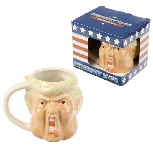 MugP-67 - President Shaped Head Mug - Sold in 3x unit/s per outer