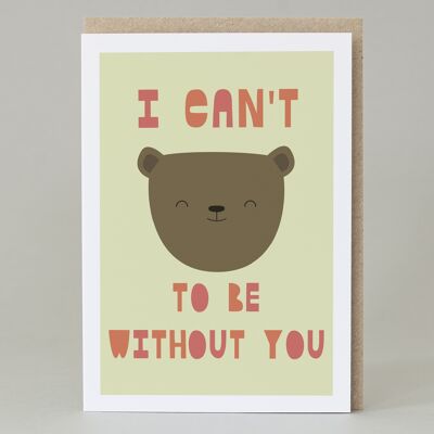 I can't bear