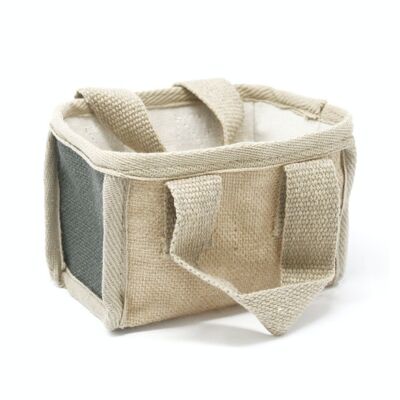 NATSB-08 - Mini Shopping Basket - 16x10x12cm - Charcoal - Sold in 10x unit/s per outer